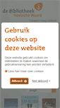 Mobile Screenshot of bibliotheekhoekschewaard.nl