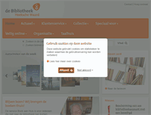 Tablet Screenshot of bibliotheekhoekschewaard.nl